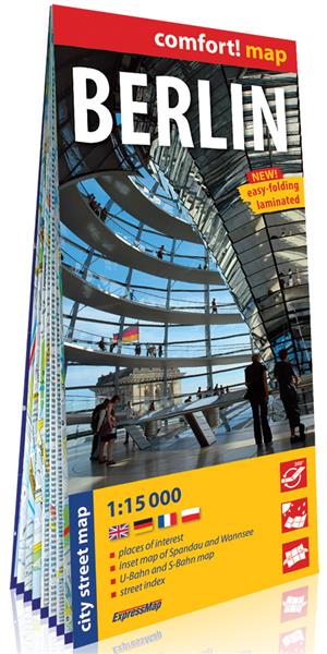 BERLIN; LAMINOWANY PLAN MIASTA 1:15 000