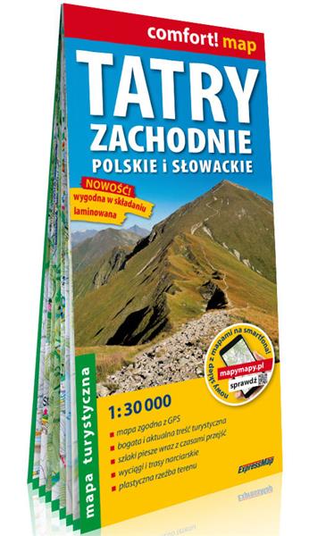 TATRY ZACHODNIE, POLSKIE I SŁOWACKIE LAMINOWANA MA