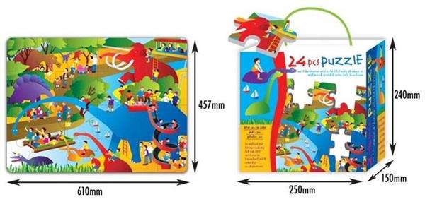 PIANKOWE PUZZLE - DINOZAURY