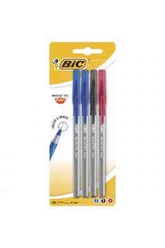 BIC DŁUGOPIS ROUND STIC EXACT 4 SZT.