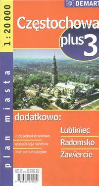 CZĘSTOCHOWA PLUS 3 1:20 000 PLAN MIASTA