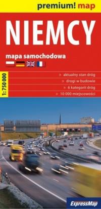 NIEMCY (MAPA SAMOCHODOWA 1:750 000)