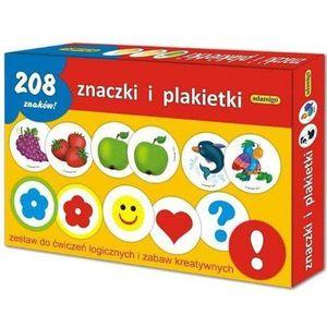 GRA PLANSZOWA ZNACZKI I PLAKIETKI ZEST. EDUKACYJNY