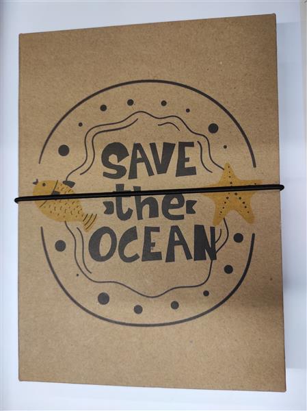 PLANER EKO A5 Z KARTECZKAMI SAMOPRZYLEPNYMI OCEAN