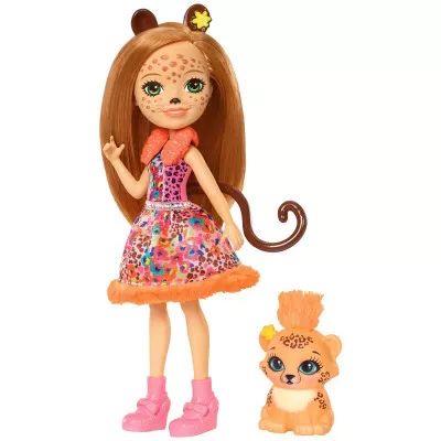 Mattel Lalka Enchantimals Cherish Cheetah + zwierz