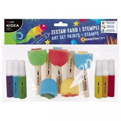 Derform, Kidea, Zestaw Farb I Stempli, 11 elementó