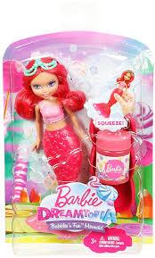 BARBIE MERMAID KORAL MIASTO CZERWONE WŁOSY I BAŃKI
