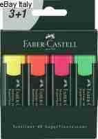 FABER-CASTELL 4 X ZAKREŚLACZ TEXTLINER 48 REFILL