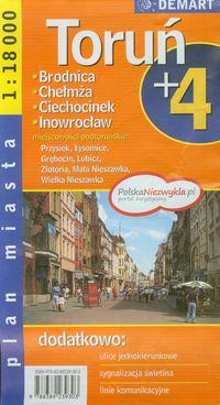 TORUŃ PLUS 4 PLAN MIASTA 1:18 000
