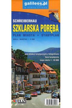 SZKLARSKA POREBA PLAN MIASTA SCHREIBERHAU 1:9000