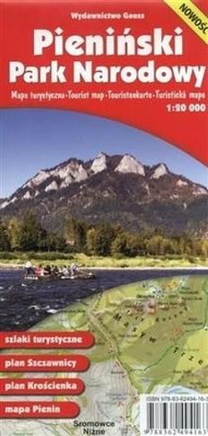 Pieniński Park Narodowy Mapa turystyczna 1:20 000