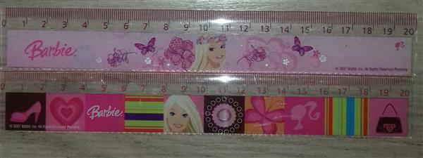 LINIJKA 20 CM BARBIE MATTEL
