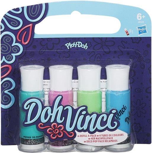 HASBRO PLAY-DOH VINCI TUBY UZUPEŁN. 4SZT MIX