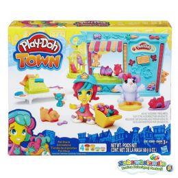 PLAY DOH TOWN SKLEPIK ZE ZWIERZĄTKAMI, CIASTOLINA
