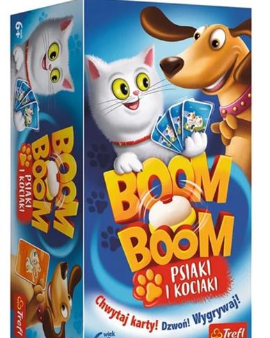 Trefl, Gra planszowa, Boom Boom Psiaki i Kociaki,