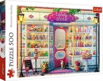 Trefl, puzzle, Sklepik ze słodyczami, 500 el.