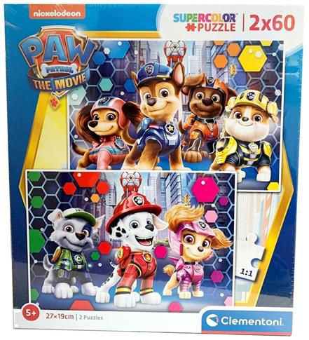 Clementoni, puzzle, Psi Patrol, 2x60 el.