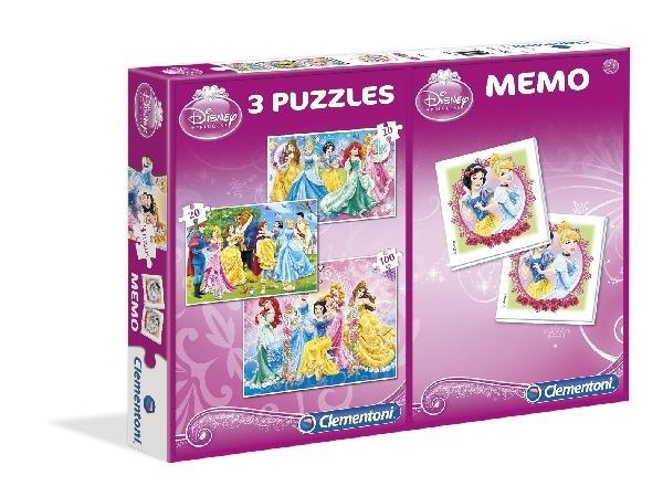 PROMO CLEMENTONI PUZZLE 2X20+100+MEMO KSIĘŻNICZKI