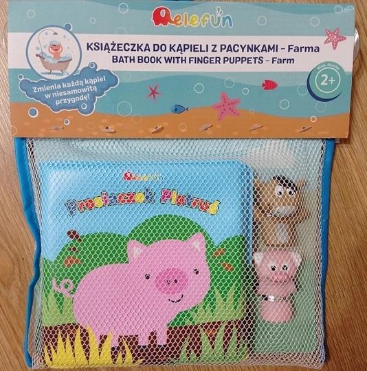 ELEFUN KSIĄŻECZKA DO KĄPIELI Z PACYNKAMI FARMA