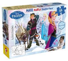 FROZEN PUZZLE DWUSTRONNE MAXI 35