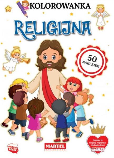KOLOROWANKA Z NAKLEJKAMI. RELIGIJNA
