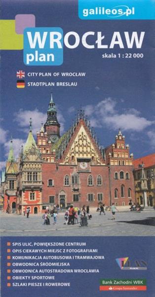 WROCŁAW. PLAN MIASTA 1: 22 000