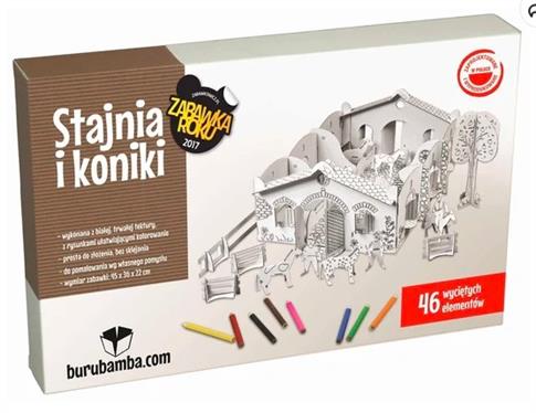 Burubamba, zabawka kreatywna, Stajnia i Koniki