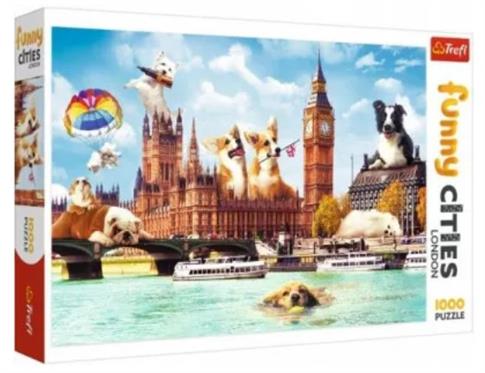 Puzzle 1000 elementów. Psy w Londynie