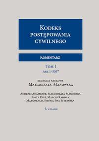 KODEKS POSTĘPOWANIA CYWILNEGO. TOM 1 I 2