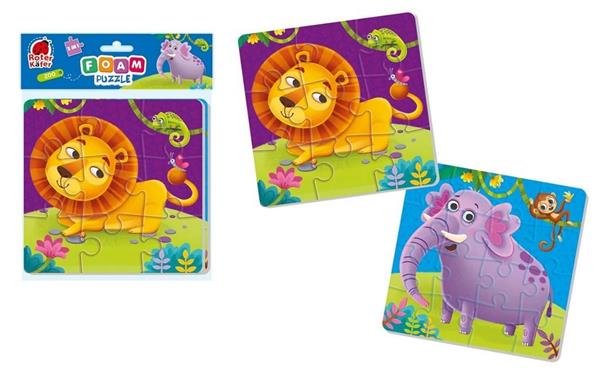 PIANKOWE PUZZLE 2W1. ZOO