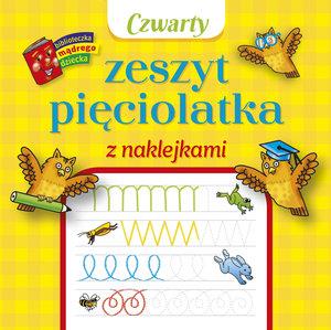 CZWARTY ZESZYT PIĘCIOLATKA Z NAKLEJKAMI. BIBLIO.