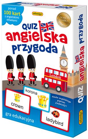 Quiz angielska przygoda. Gra edukacyjna Adamigo