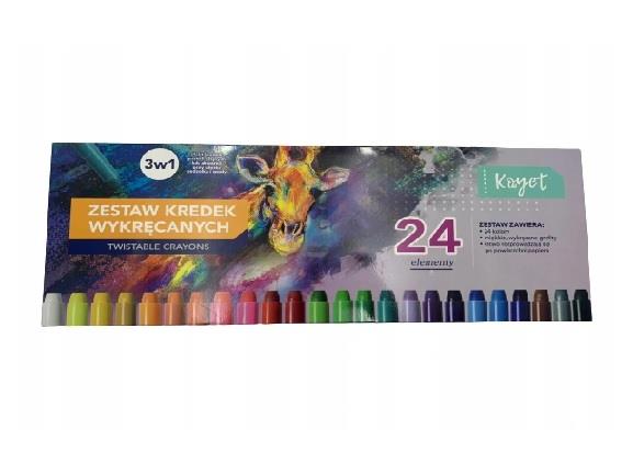 ZESTAW KREDEK WYKRĘCANYCH 24 EL KAYET