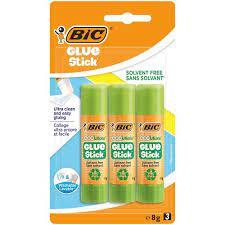 KLEJ BIC ECOLUTIONS GLUE STICK 8G BLISTER 3 SZTUKI