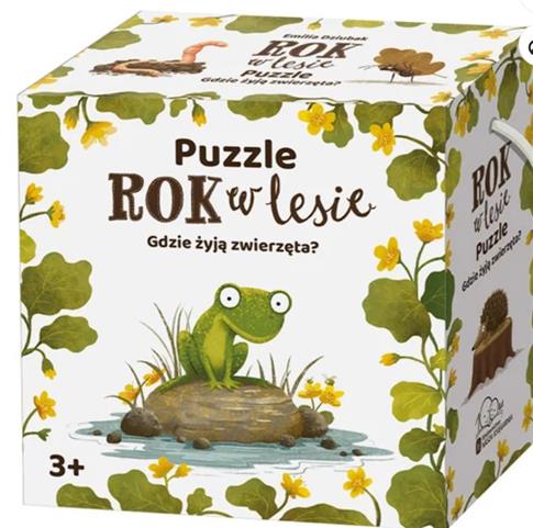 Puzzle, Rok w lesie. Gdzie żyją zwierzęta?, 20 el.