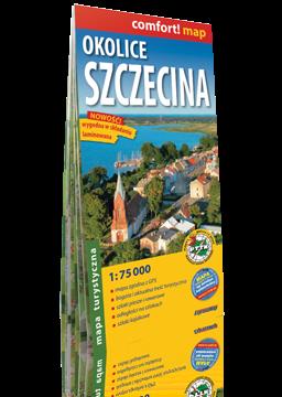 OKOLICE SZCZECINA. LAMINOWANA MAPA TURYSTYCZNA, 1:
