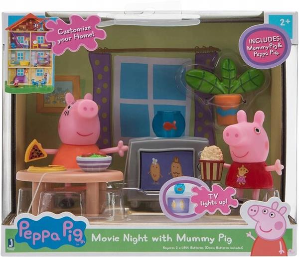 ŚWINKA PEPPA WIECZÓR FILMOWY MAMA ŚWINKA ŚWIATŁO