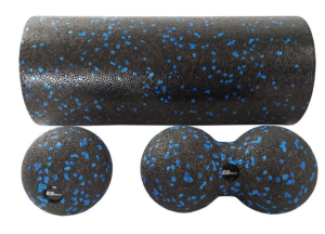EB Fit, Zestaw do masażu 3w1 Roller + 2 x Piłka