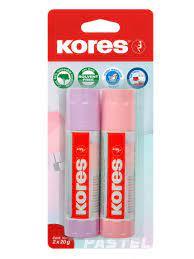 Kores Klej w sztyfcie 2 x 20g Mieszane kolory past