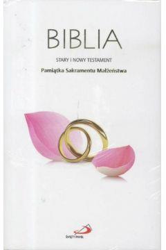 BIBLIA ST I NT. PAMIĄTKA SAKRAMENTU MAŁŻEŃSTWA