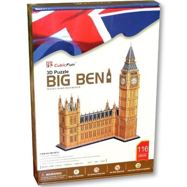 PUZZLE 3D ZEGAR BIG BEN DUŻY ZESTAW