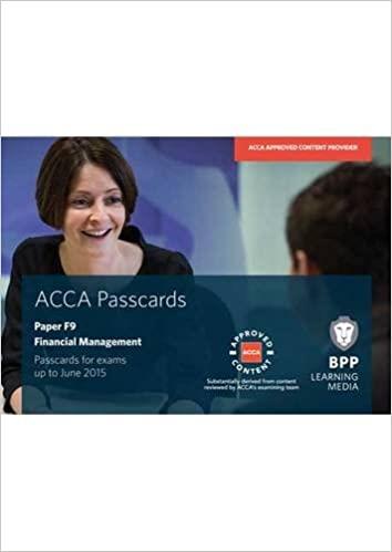 ACCA FINANCIAL MANAGEMENT: PASSCARDS