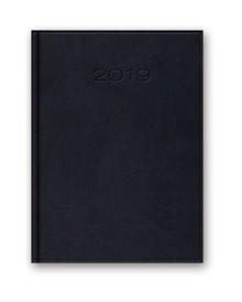 KALENDARZ KSIĄŻKOWY 2019 A5 TYGODNIOWY CZARNY