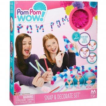 TM TOYS POM POM WOW - ZESTAW OZDOBNYCH POMPONÓW 6+