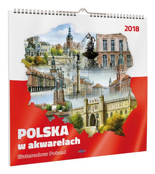 KALENDARZ ŚCIENNY DUŻY KD-16 MIASTA POLSKI
