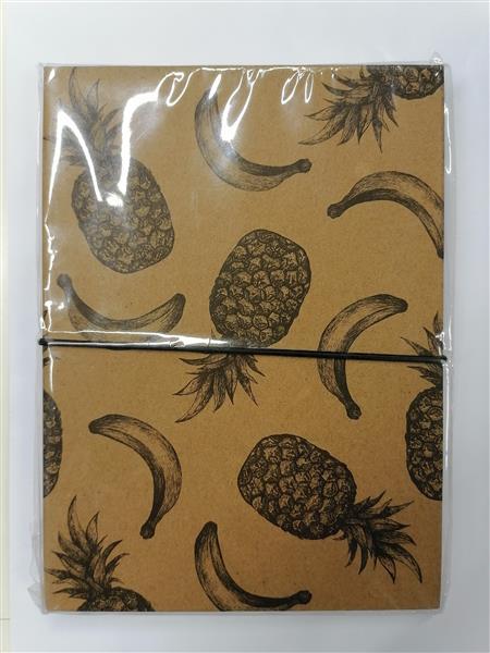 PLANER EKO A5 Z KARTECZKAMI SAMOPRZYLEPNYMI ANANAS