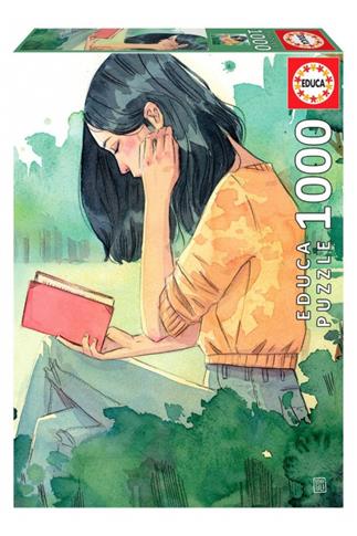 Puzzle 1000 el. Wielbicielka książek, Esther Gili