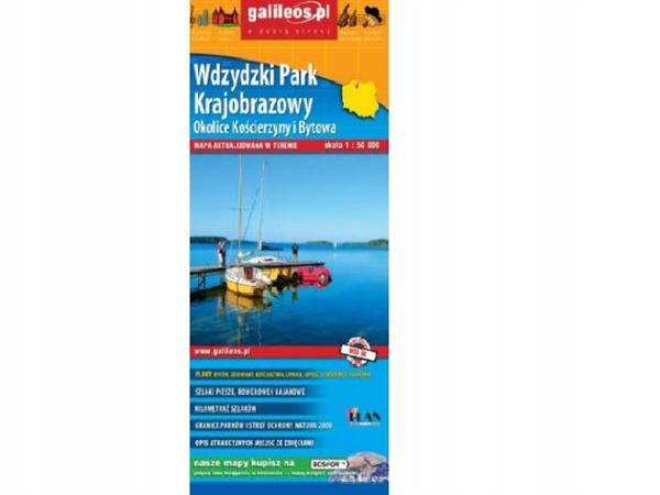 MAPA TURYSTYCZNA WDZYDZKI PARK KRAJOBRAZOWY 1:50 0