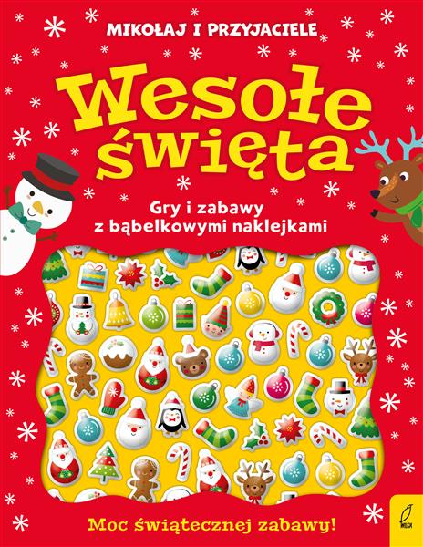 WYPUKŁE NAKLEJKI. WESOŁE ŚWIĘTA