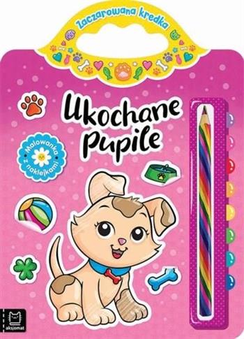 Ukochane pupile. Malowanka z naklejkami.